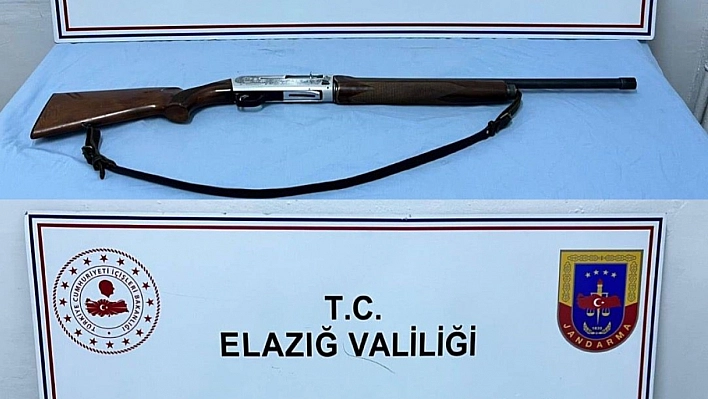 Elazığ'da ruhsatsız silah ele geçirildi