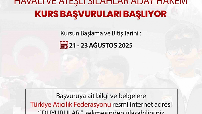 Aday hakem kursu düzenlenecek