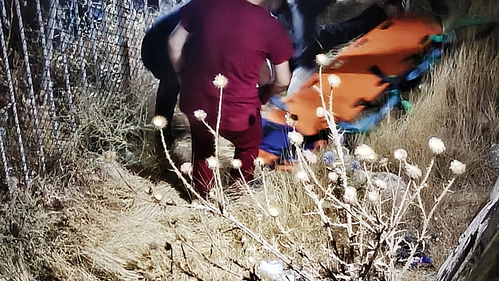 Elazığ'da istinat duvarından düşen kişi ağır yaralandı