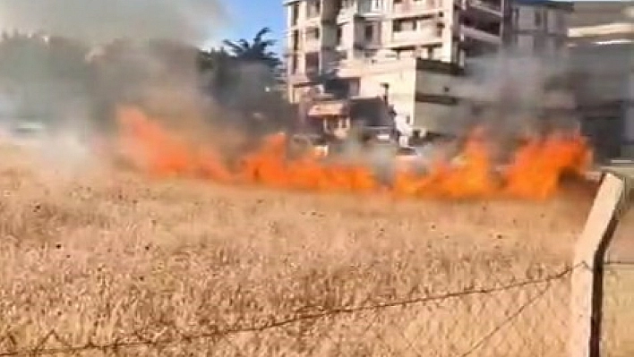 Otluk alanda çıkan yangın büyümeden söndürüldü