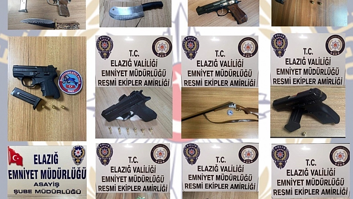 Elazığ silah deposuna döndü