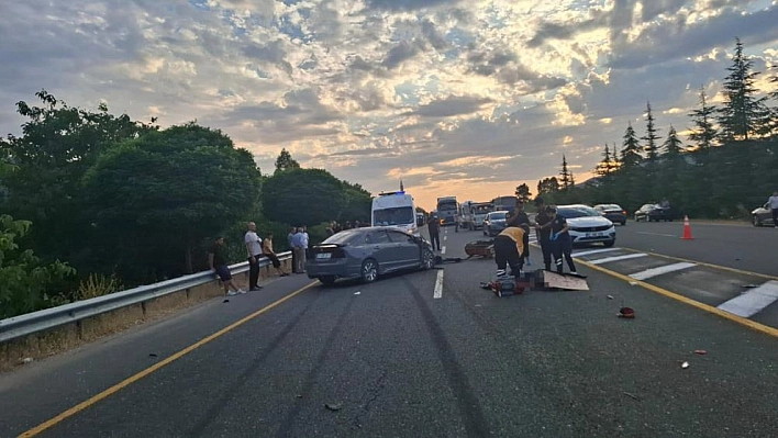 Elazığ-Malatya karayolunda feci kaza: 1 ölü 1 yaralı