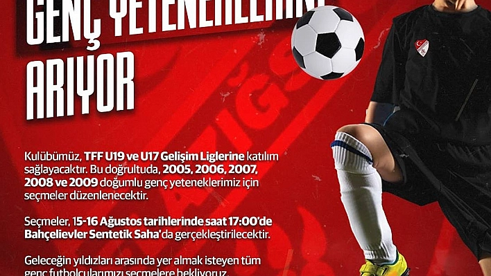 Elazığspor'dan Geleceğin Yıldızları İçin Futbolcu Seçmeleri