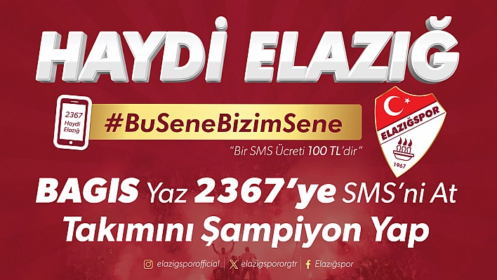 Elazığspor'dan SMS Kampanyası