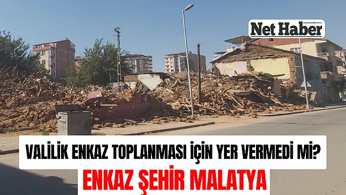 Enkaz şehir Malatya