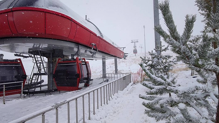 Erciyes'te kar sevinci