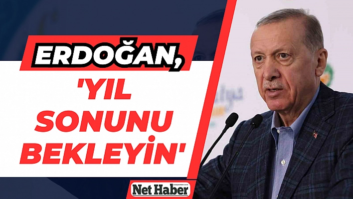 Erdoğan, 'Yıl sonunu bekleyin'