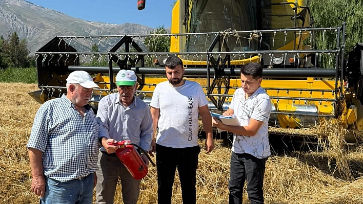 Erzincan'da hasatla birlikte denetimler başladı