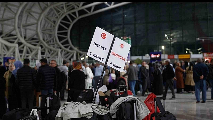 Erzincan'dan hac kafilesi uğurlandı