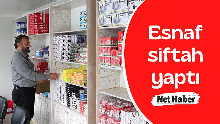 Esnaf siftah yaptı