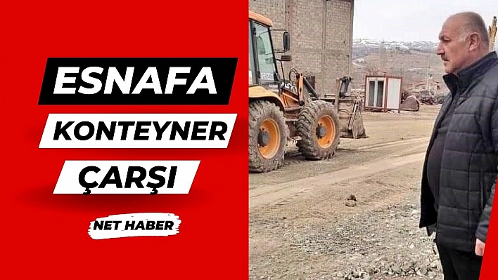 Esnafa konteyner çarşı