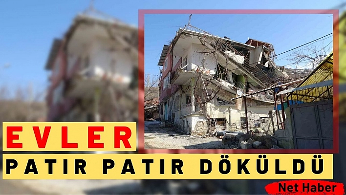 Evler patır patır döküldü