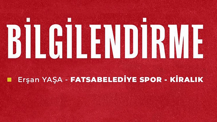 Fatsa Belediyespor'a kiralandı