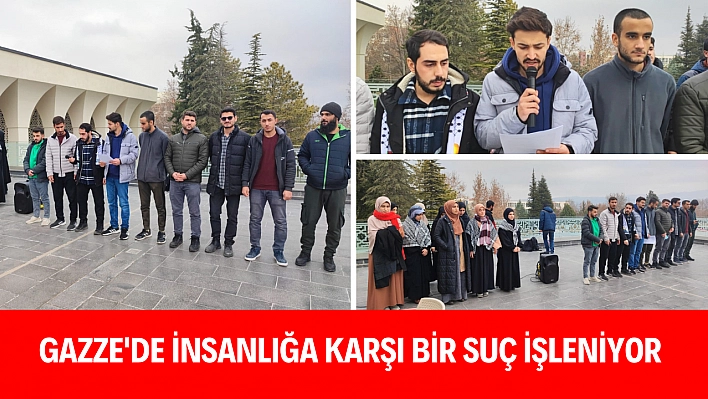 Gazze'de insanlığa karşı bir suç işleniyor