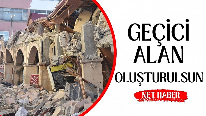 Geçici alan oluşturulsun