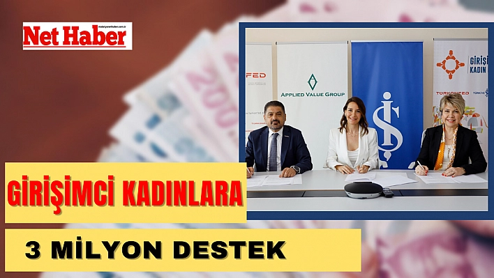 Girişimci kadınlara 3 milyon destek