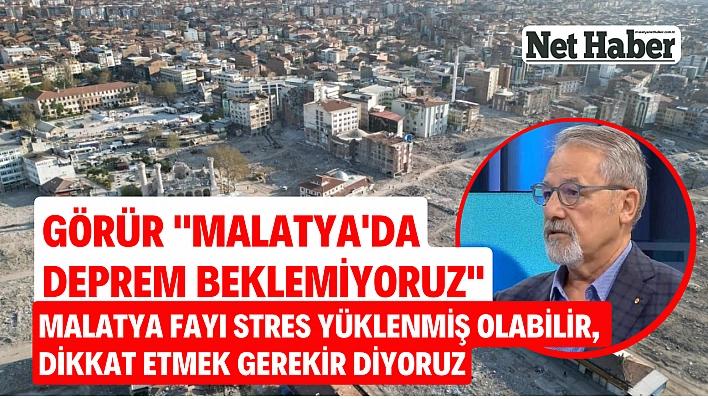 'Malatya'da deprem beklemiyoruz'