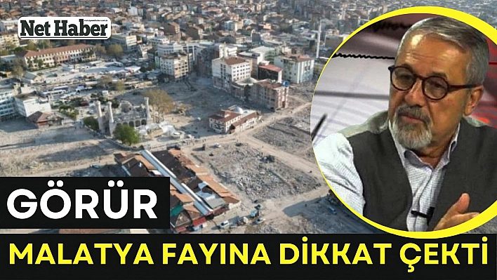 Görür, Malatya Fayına dikkat çekti