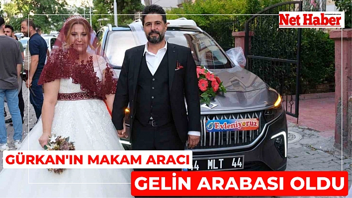 Gürkan'ın makam aracı gelin arabası oldu