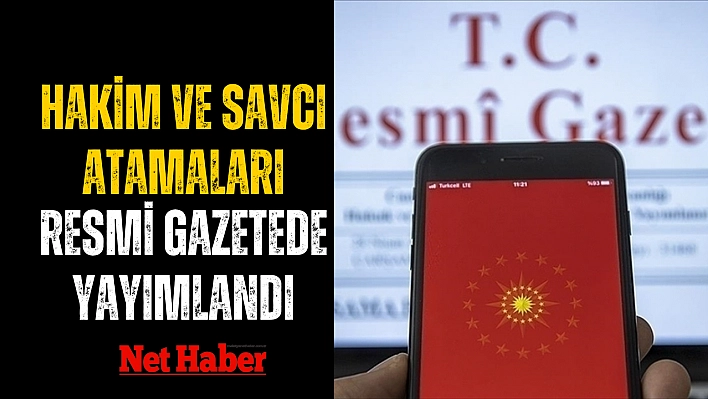 Atamalar Resmi Gazete'de