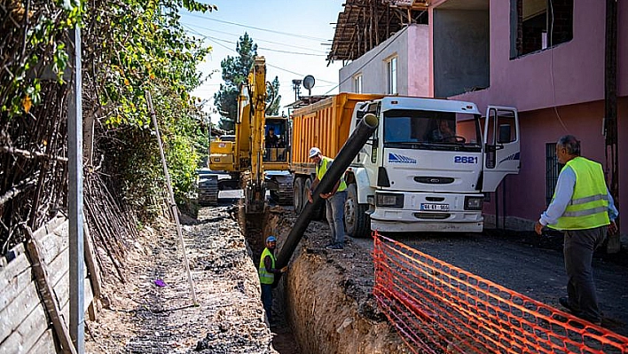 Hasırcılar'a kanalizasyon hattı 