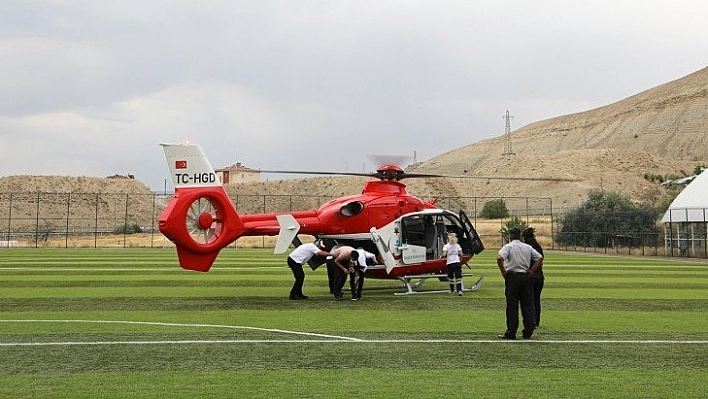 Hava ambulansıyla sevk