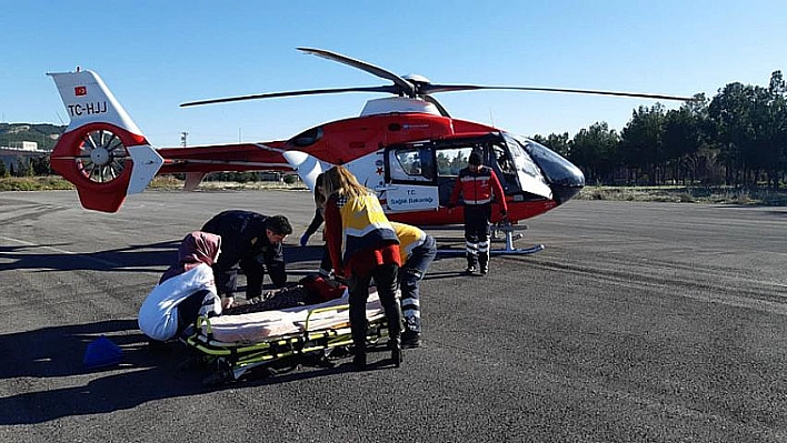 Hava ambulansı hayat kurtardı 