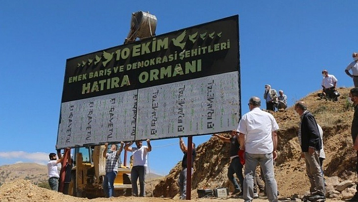 Hatıra ormanı oluşturuldu