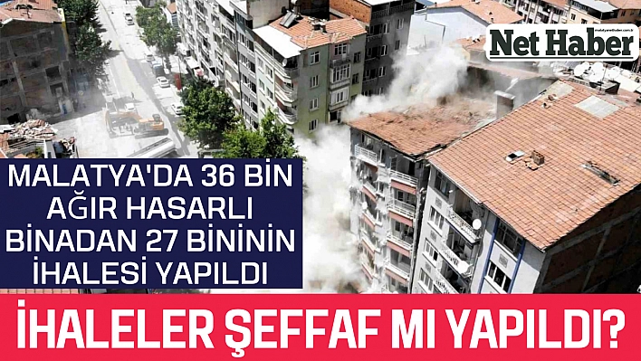 İhaleler şeffaf mı yapıldı?