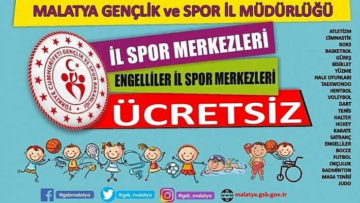 İl Spor Merkezleri kayıtları başladı