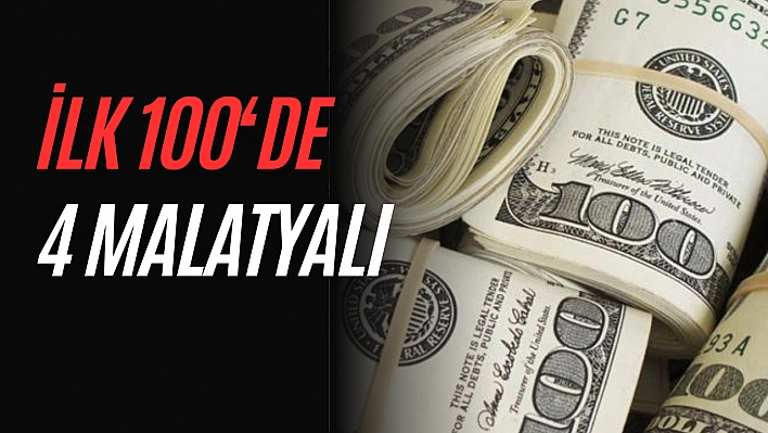 İlk 100'de 4 Malatyalı