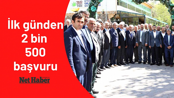 İlk günden 2 bin 500 başvuru