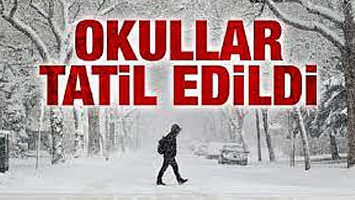 Okullar 1 gün tatil edildi 