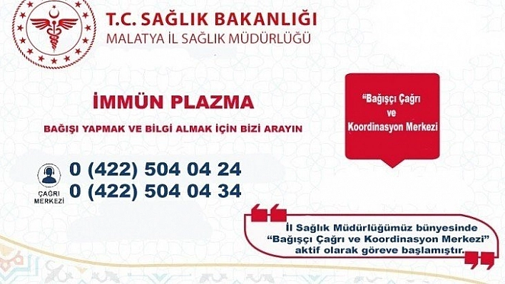 İmmün plazma merkezi oluşturuldu