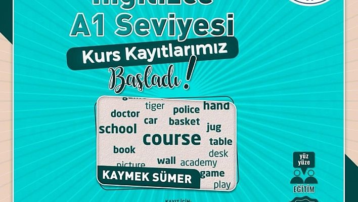 İngilizce kurs kayıtları başladı