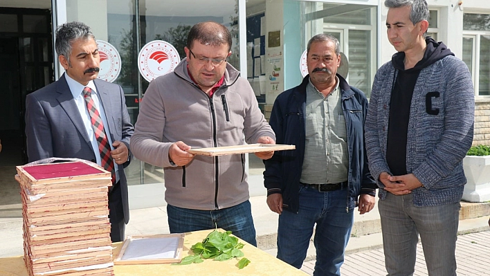 İpek böceği larvası dağıtıldı