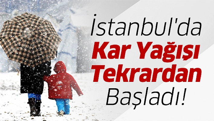 İstanbul'da Kar Yağışı Tekrardan Başladı!