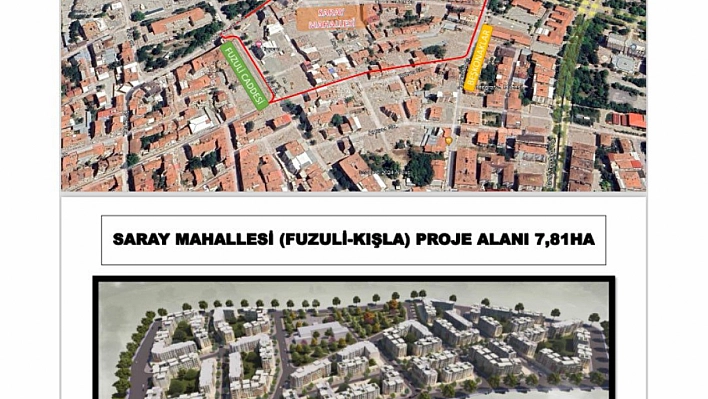 Saray Mahallesi, Fuzuli ve Kışla Caddesinin proje detayları belli oldu! İşte detay görselleri!