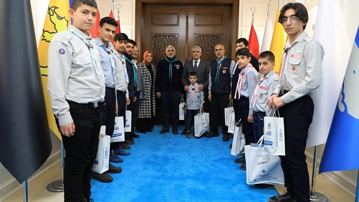 İzcilerden Güder'e ziyaret