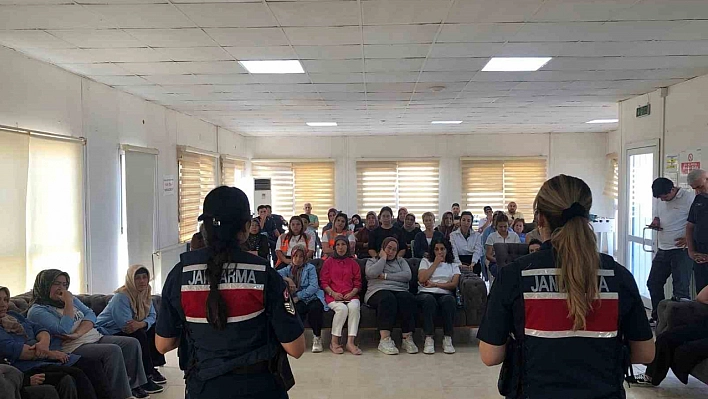 Jandarmadan kadınlara KADES eğitimi