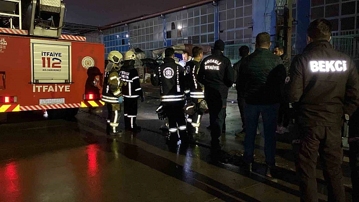 Kaldığı iş yerinde yanarak can verdi