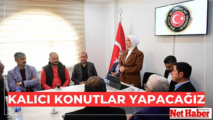 Kalıcı konutlar yapacağız