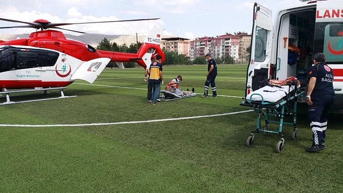 Helikopterle getirildi