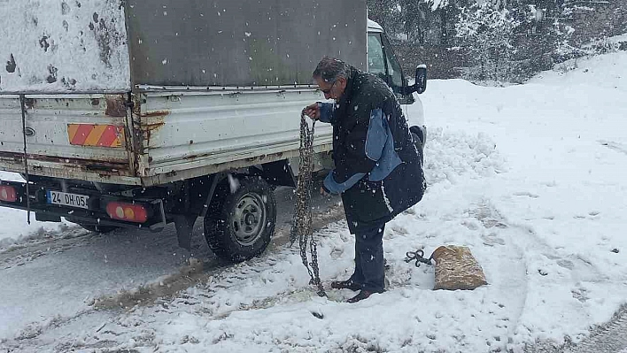 Kar kalınlığı 20 santimi buldu