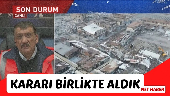 Kararı birlikte aldık