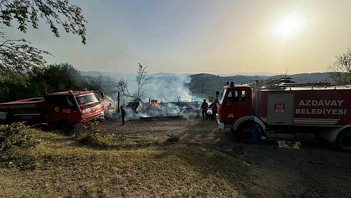 Kastamonu'da samanlık küle döndü