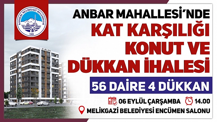 Kat karşılığı ihale yapılacak