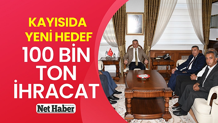 Kayısıda yeni hedef 100 bin ton