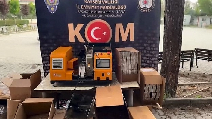 Kayseri'de kaçakçılık operasyonu