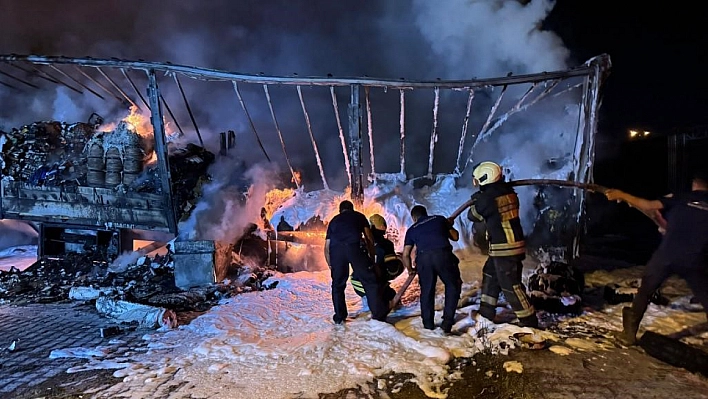Kayseri'de Korkutan Yangın